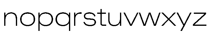 Muoto ExtendedThin Font LOWERCASE