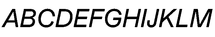 Muoto Italic Font UPPERCASE