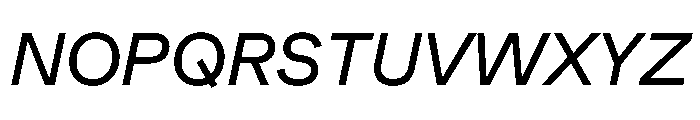 Muoto Italic Font UPPERCASE