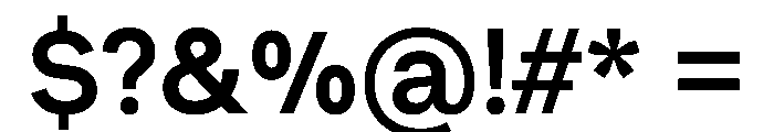 Muoto Medium Font OTHER CHARS