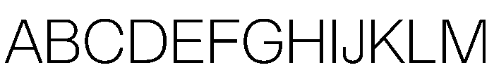 Muoto Thin Font UPPERCASE