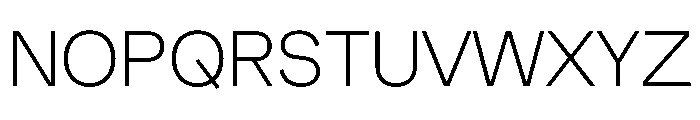 Muoto Thin Font UPPERCASE