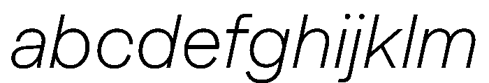 Muoto ThinItalic FONT