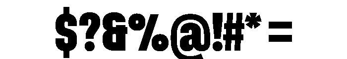 Muoto UltraCondensedBlack Font OTHER CHARS