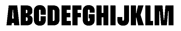 Muoto UltraCondensedBlack Font UPPERCASE