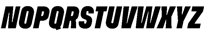 Muoto UltraCondensedBlackItalic Font UPPERCASE