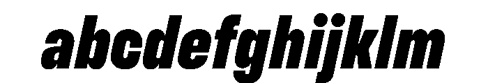 Muoto UltraCondensedBlackItalic FONT