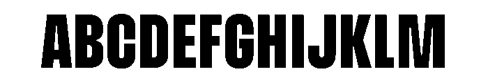Muoto UltraCondensedBold Font UPPERCASE