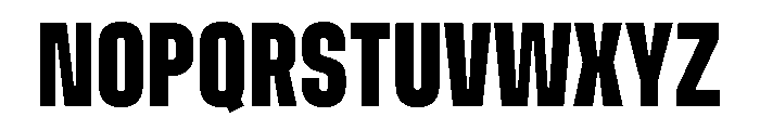 Muoto UltraCondensedBold Font UPPERCASE