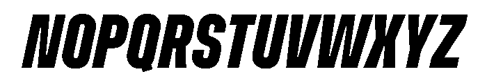 Muoto UltraCondensedBoldItalic Font UPPERCASE