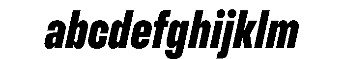 Muoto UltraCondensedBoldItalic FONT