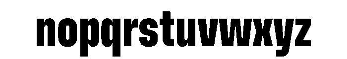 Muoto UltraCondensedBold Font LOWERCASE