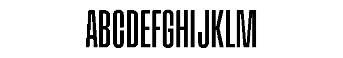 Muoto UltraCondensedLight Font UPPERCASE