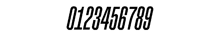 Muoto UltraCondensedLightItalic Font OTHER CHARS
