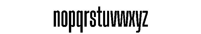 Muoto UltraCondensedLight Font LOWERCASE