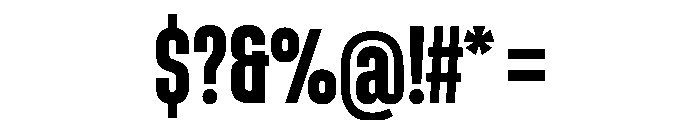 Muoto UltraCondensedMedium Font OTHER CHARS
