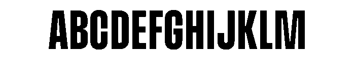Muoto UltraCondensedMedium Font UPPERCASE
