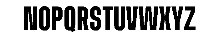Muoto UltraCondensedMedium Font UPPERCASE