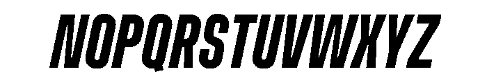 Muoto UltraCondensedMediumItalic Font UPPERCASE