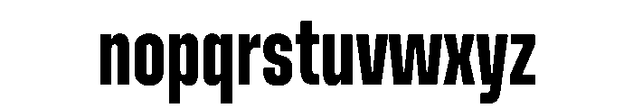 Muoto UltraCondensedMedium Font LOWERCASE