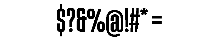 Muoto UltraCondensedRegular Font OTHER CHARS