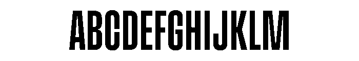 Muoto UltraCondensedRegular Font UPPERCASE