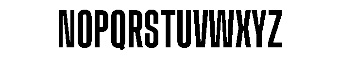 Muoto UltraCondensedRegular Font UPPERCASE