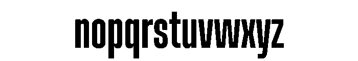 Muoto UltraCondensedRegular Font LOWERCASE