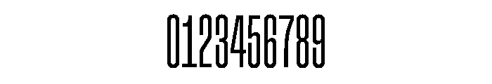 Muoto UltraCondensedThin Font OTHER CHARS