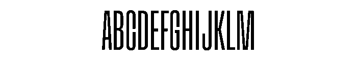Muoto UltraCondensedThin Font UPPERCASE
