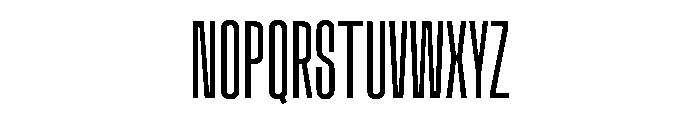 Muoto UltraCondensedThin Font UPPERCASE
