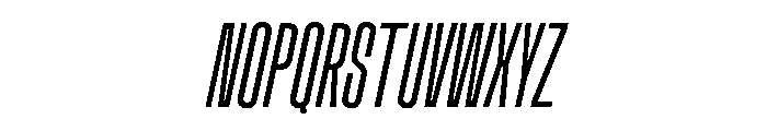 Muoto UltraCondensedThinItalic Font UPPERCASE