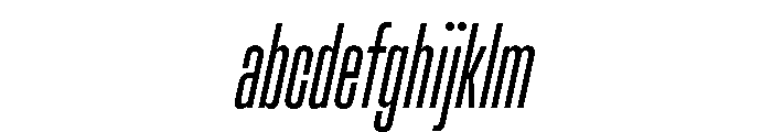 Muoto UltraCondensedThinItalic FONT