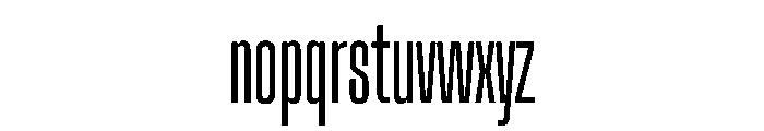 Muoto UltraCondensedThin Font LOWERCASE