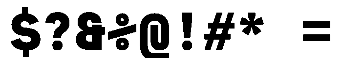 MuotoMono Black Font OTHER CHARS