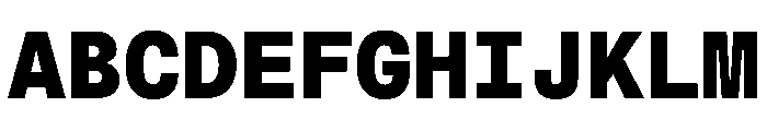 MuotoMono Black Font UPPERCASE
