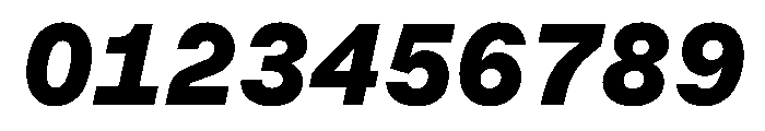 MuotoMono BlackItalic Font OTHER CHARS
