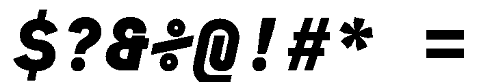 MuotoMono BlackItalic Font OTHER CHARS