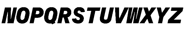 MuotoMono BlackItalic Font UPPERCASE
