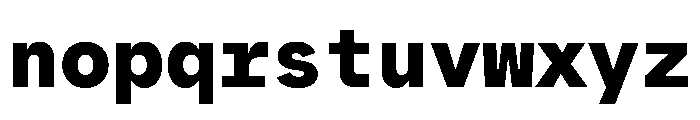 MuotoMono Black Font LOWERCASE
