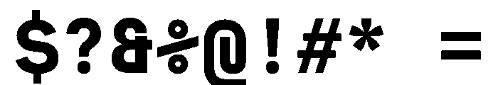 MuotoMono Bold Font OTHER CHARS