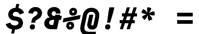 MuotoMono BoldItalic Font OTHER CHARS