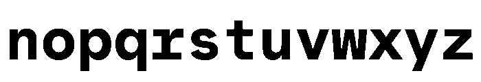 MuotoMono Bold Font LOWERCASE