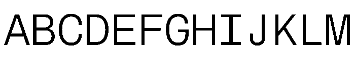 MuotoMono Light Font UPPERCASE