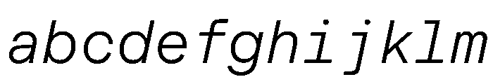 MuotoMono LightItalic FONT