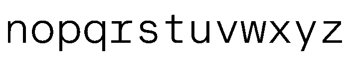 MuotoMono Light Font LOWERCASE