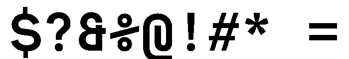 MuotoMono Medium Font OTHER CHARS