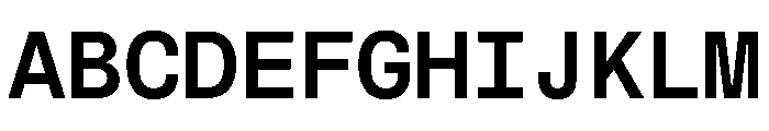 MuotoMono Medium Font UPPERCASE