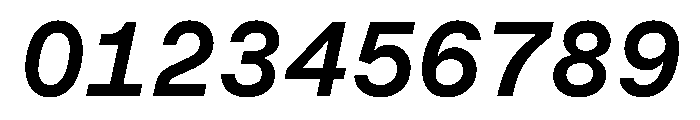 MuotoMono MediumItalic Font OTHER CHARS