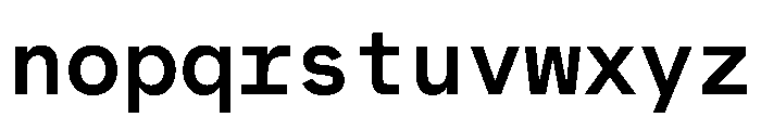 MuotoMono Medium Font LOWERCASE